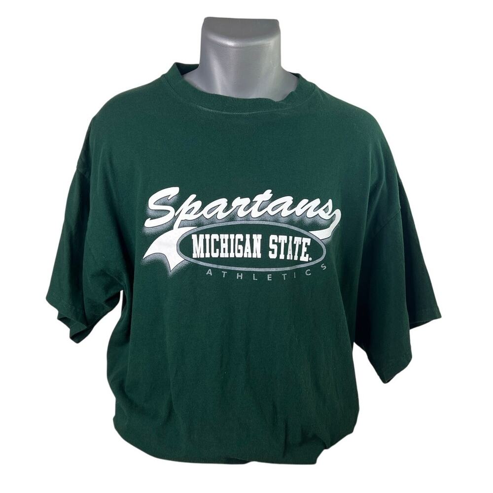 Santee Gold Men's Michigan State Spartans MSU Vintage Green T-Shirt Size XL
